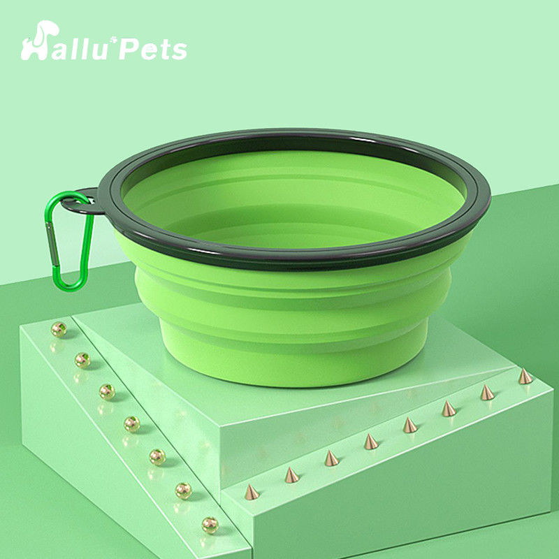 Conducteur de chien de cuvette de l'eau de chien de Carabiner d'ABS de bande pliable pour des animaux familiers