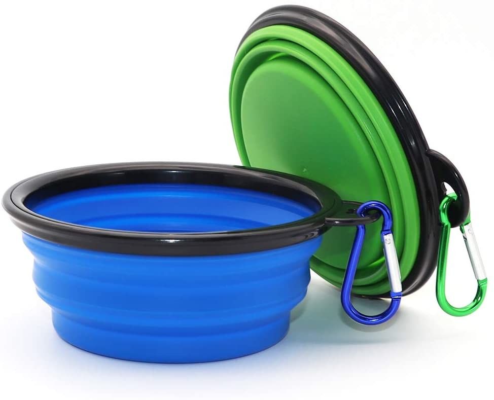 Conducteur de chien de cuvette de l'eau de chien de Carabiner d'ABS de bande pliable pour des animaux familiers