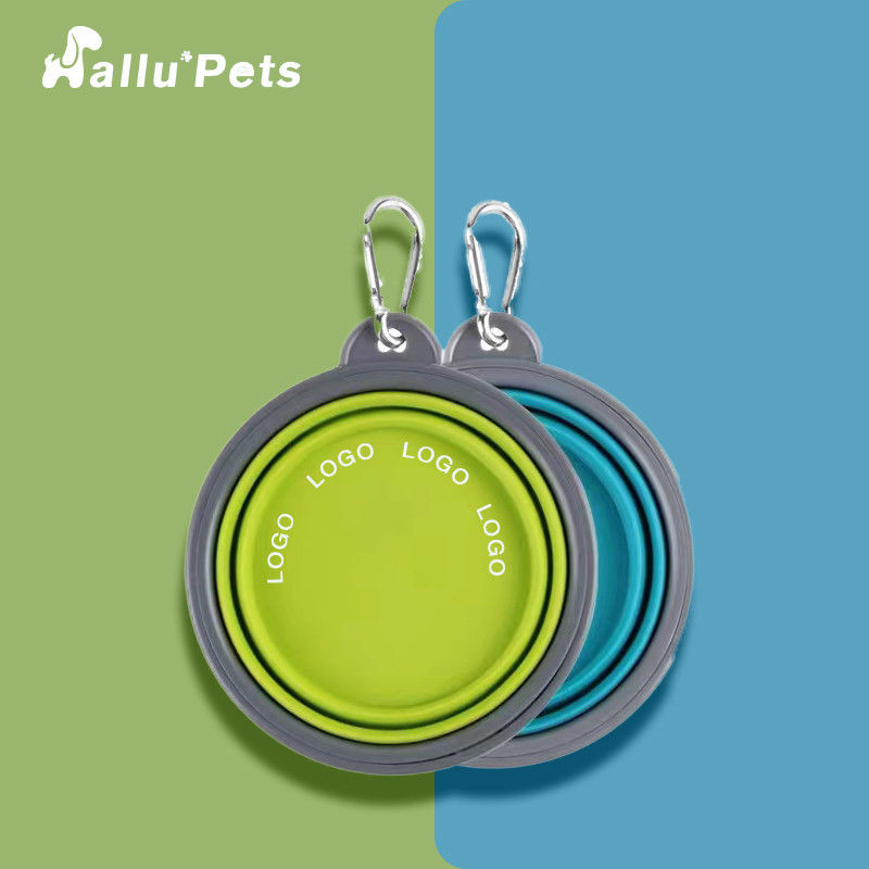 Catégorie comestible de silicone de cuvette pliable pliante d'animal familier pour l'alimentation de chien