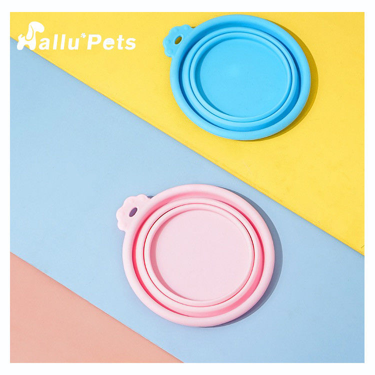 Catégorie comestible de silicone de cuvette pliable pliante d'animal familier pour l'alimentation de chien