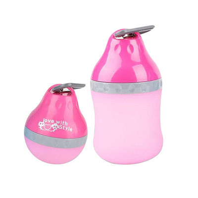 Bouteille d'eau et cuvette extérieures détachables de chien de silicone bouteille potable d'animal familier de 400 ml